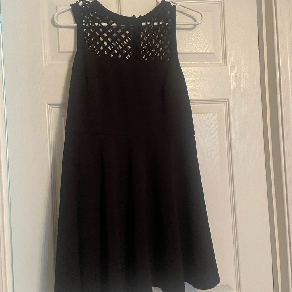 Forever 21 Black Lattice Detail Top